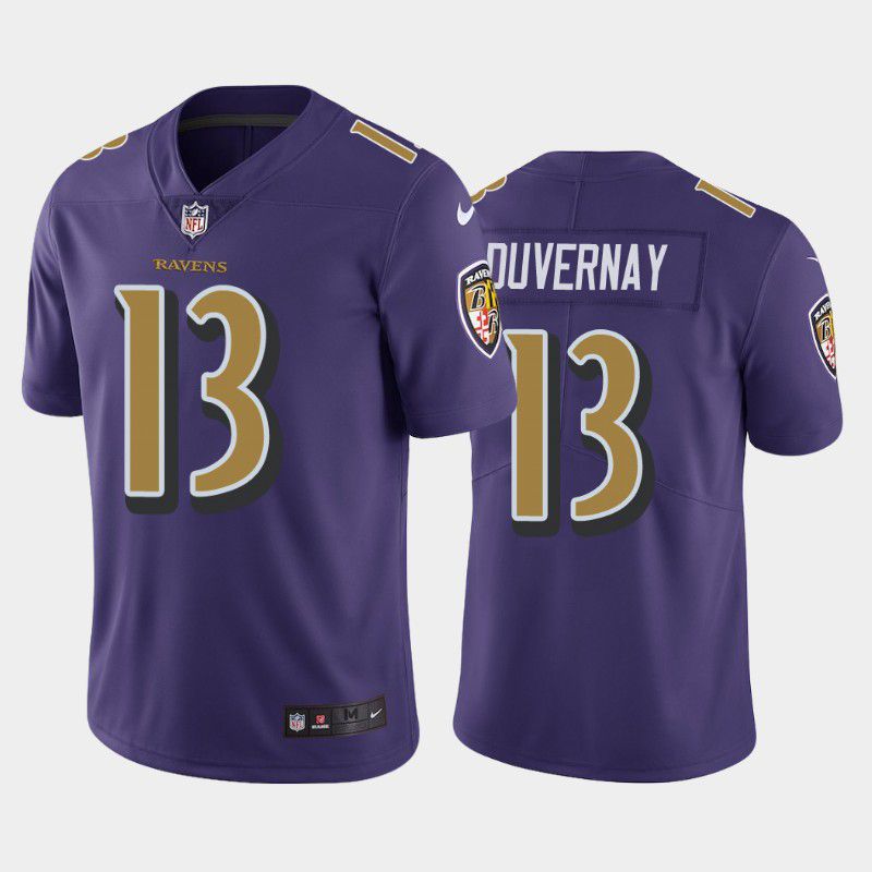 Men Baltimore Ravens #13 Devin Duvernay Nike Purple Color Rush Limited NFL Jersey